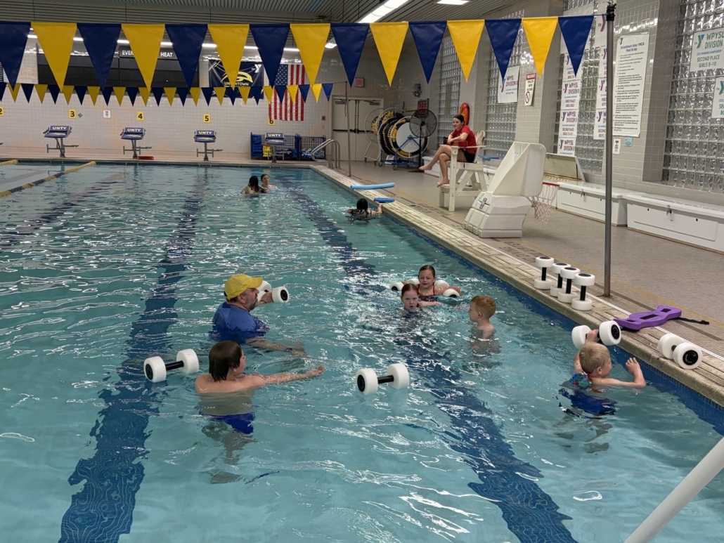 Coach Bob Teaching Swim Lessons 2 Large Swim Lessons